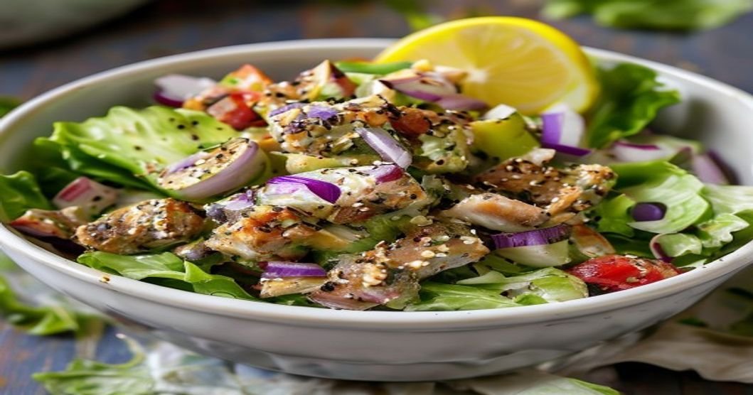 High-protein tuna salad with creamy avocado, packed with nutrients and flavor