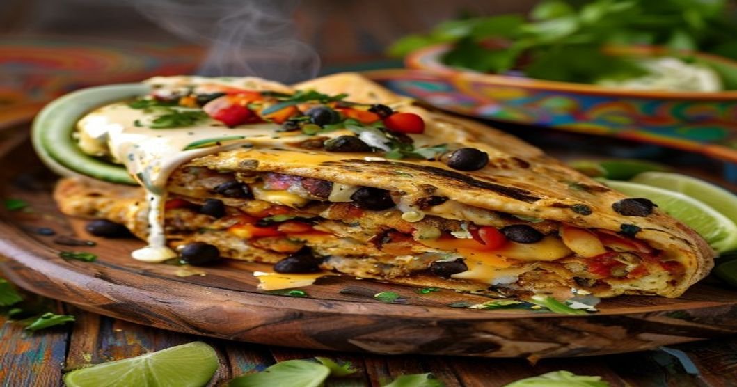 High-protein vegan breakfast burritos with beans tofu and veggies freezer-friendly meal prep (119 characters)