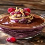 High-protein vegan chocolate chia pudding with almond milk and superfoods Vegan chocolate chia pudding packed with plant-based protein and fiber Creamy dairy-free chocolate chia pudding high in protein and omega-3s Protein-rich vegan chocolate chia pudding breakfast or dessert Healthy vegan chocolate chia pudding with plant protein and antioxidants