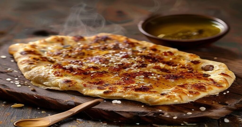 High-protein vegan red lentil flatbread with just 2 ingredients