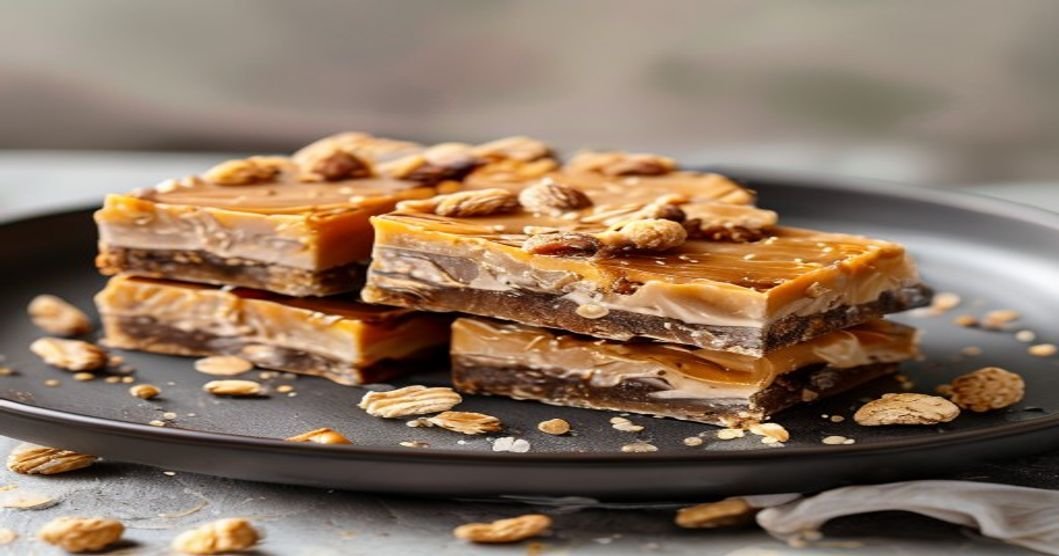 No-Bake Peanut Butter Protein Breakfast Bars - quick & easy high-protein snack