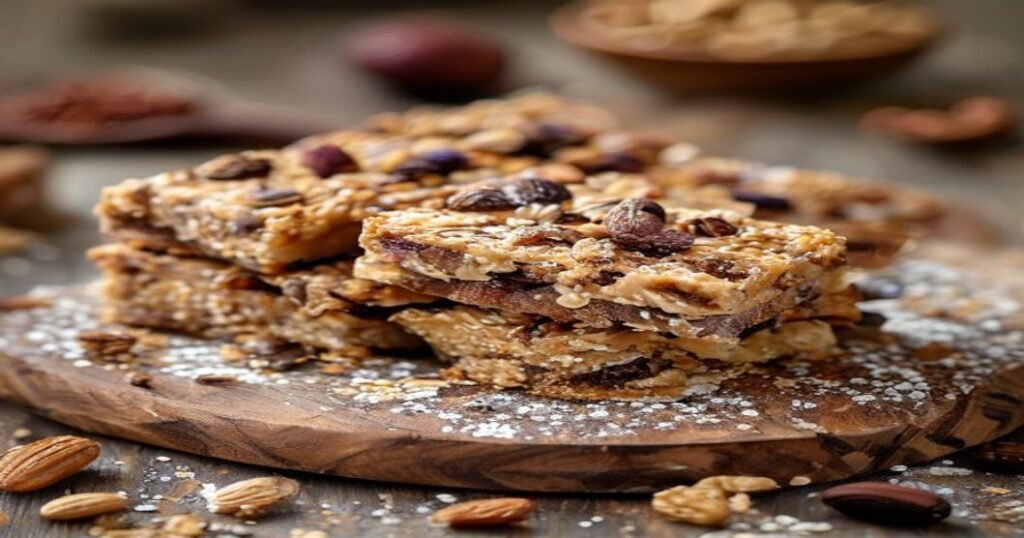 No-Bake Vegan Granola Bars – healthy, easy snack with oats & nuts