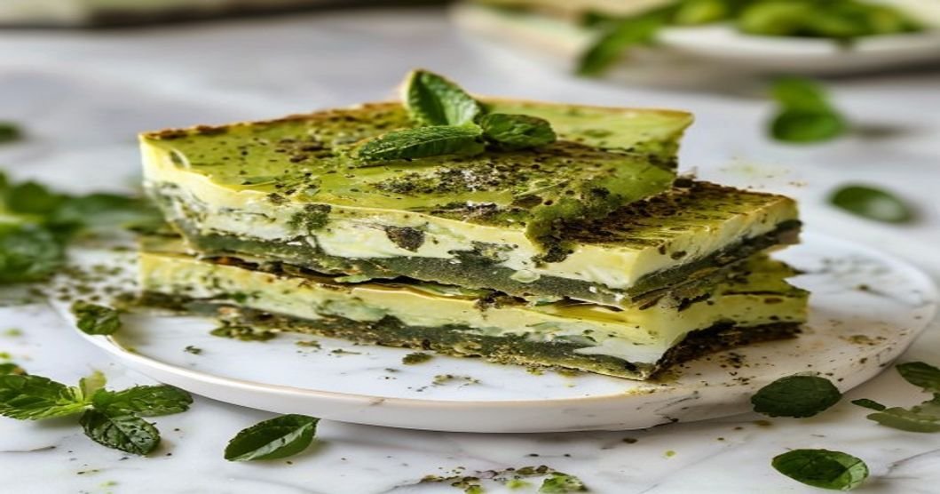 No-Bake Vegan Matcha Cheesecake Bars – creamy, green, and easy dessert squares