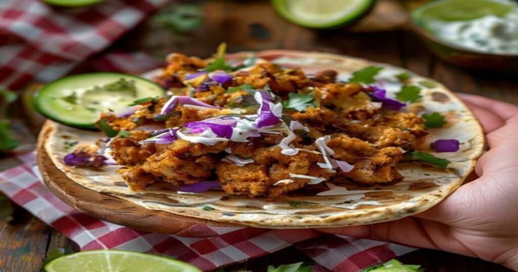 Quick vegan buffalo tofu wraps with dairy-free ranch