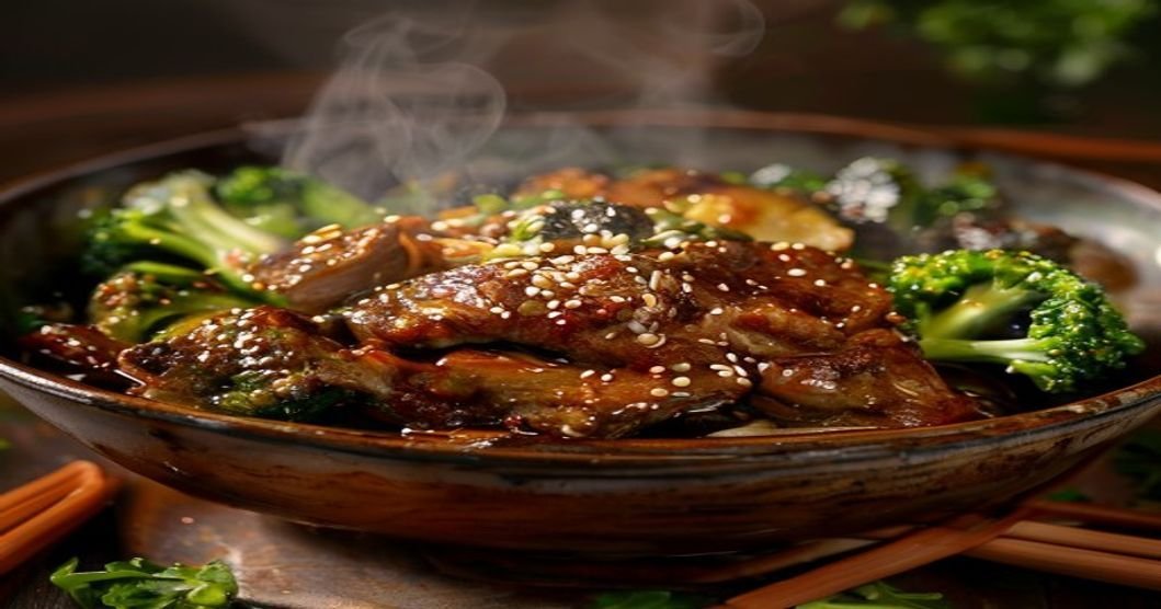 Slow cooker beef and broccoli takeout fakeout easy recipe (118 characters)