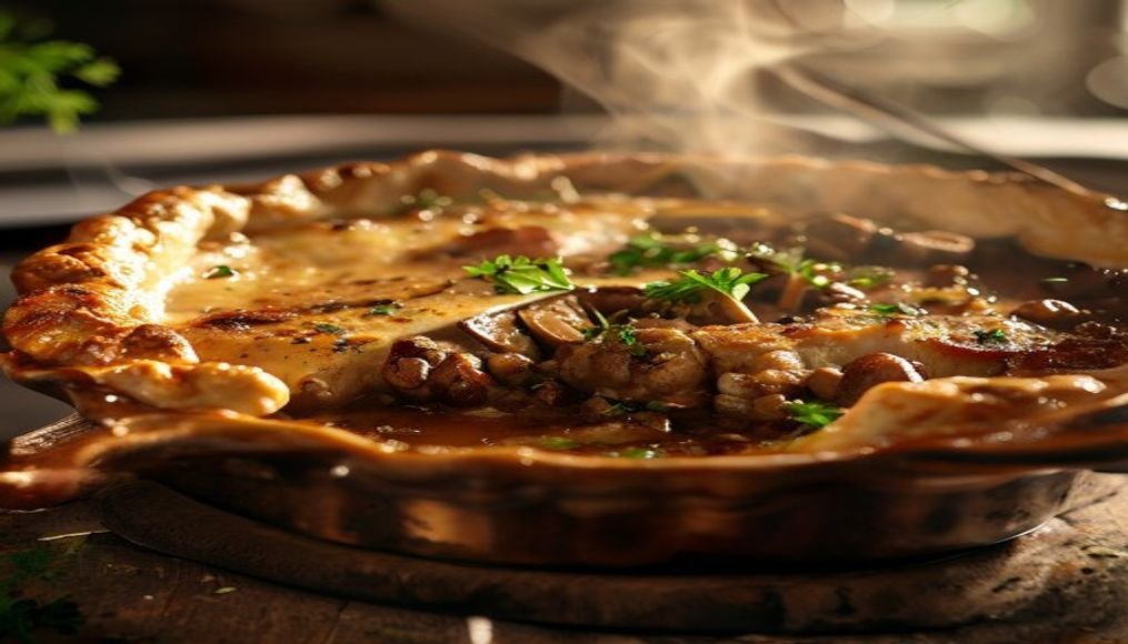 Slow-Cooker Lentil & Mushroom Pot Pie (High-Fiber)