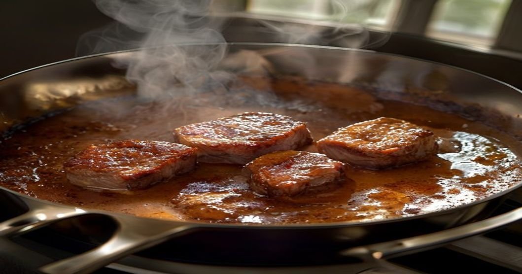 Slow Cooker Smothered Pork Chops - tender pork in savory gravy