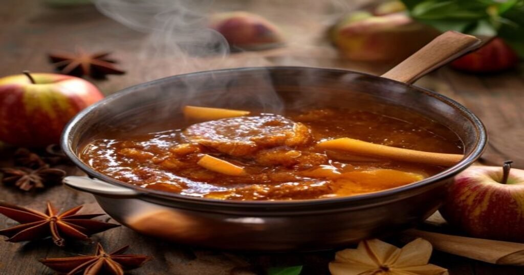 Slow Cooker Vegan Apple Butter – homemade, spiced, no refined sugar