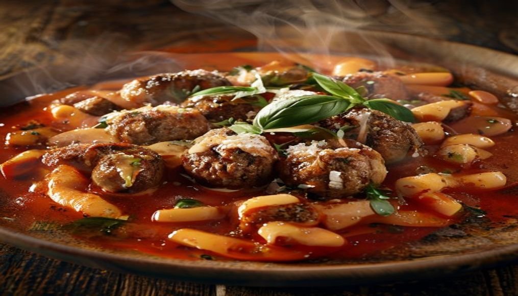 Spicy Penne Alla Vodka with Lean Beef Meatballs (High-Protein)