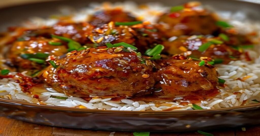 Spicy sweet & sour vegan lentil meatballs with tangy glaze – plant-based protein recipe (119 chars)