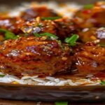 Spicy sweet & sour vegan lentil meatballs with tangy glaze – plant-based protein recipe (119 chars)
