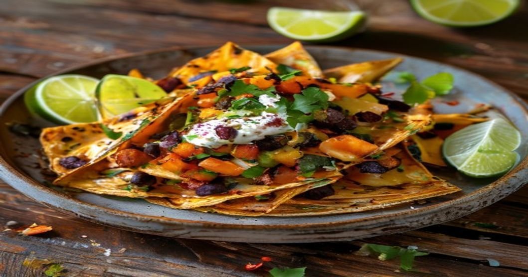 Sweet Potato & Black Bean Tacos with Avocado Crema