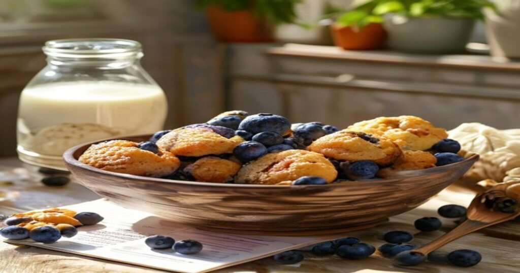 30-day vegan breakfast challenge fluffy blueberry muffins recipe healthy plant-based baking