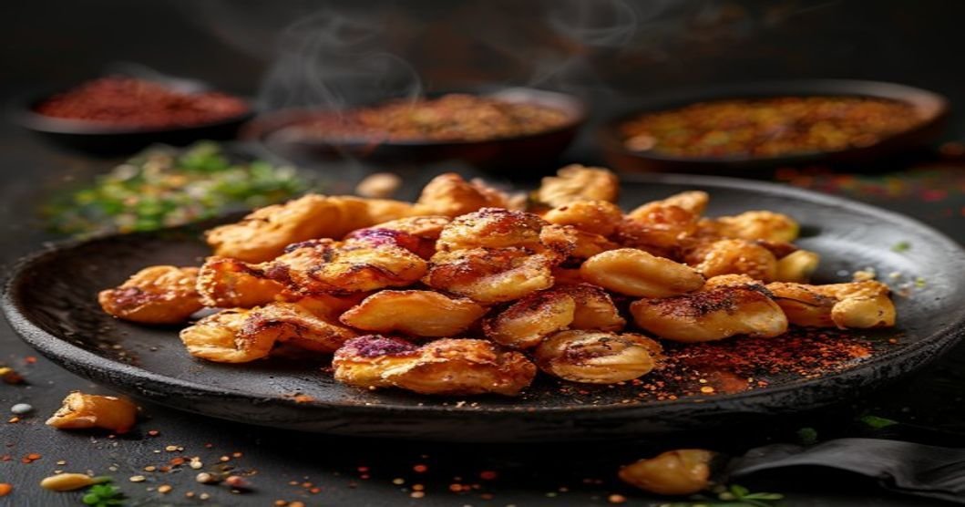 Crispy roasted chickpeas with 3 flavor options for a crunchy snack.