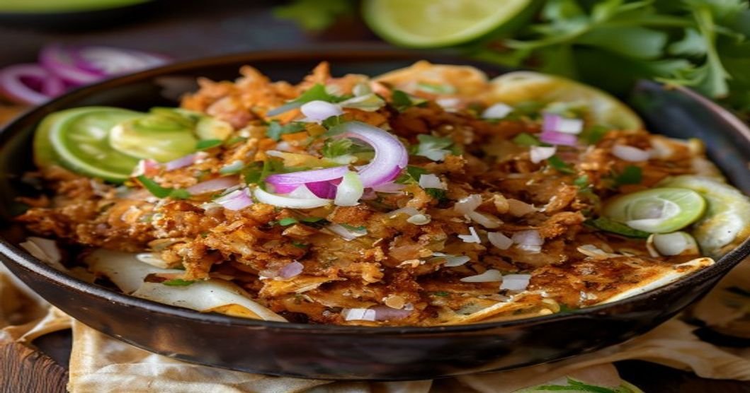 Vegan jackfruit carnitas tacos—savory, crispy, plant-based perfection in every bite.