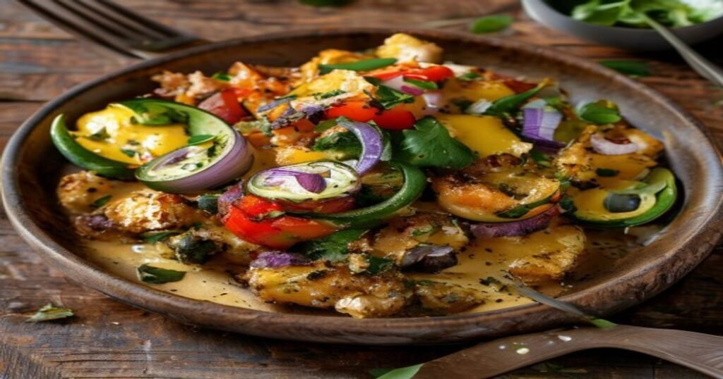 Ultimate vegan breakfast potato hash with colorful veggies and herbs