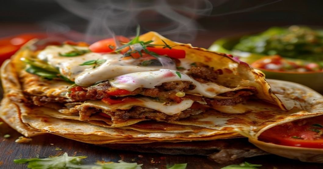 Vegan Crunchwrap Supreme copycat recipe with crispy tortilla layers and plant-based fillings (118 chars)