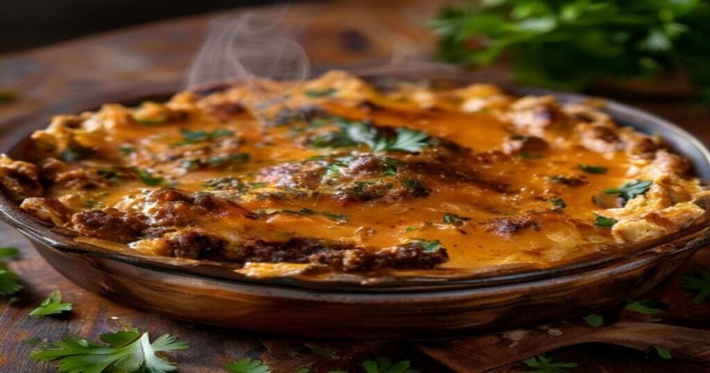 Vegan Shepherd's Pie with creamy sweet potato topping, packed with veggies & flavor