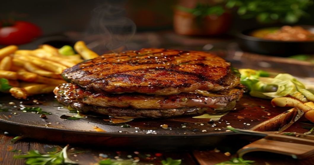Ultimate plant-based burger patties that stay firm and delicious.