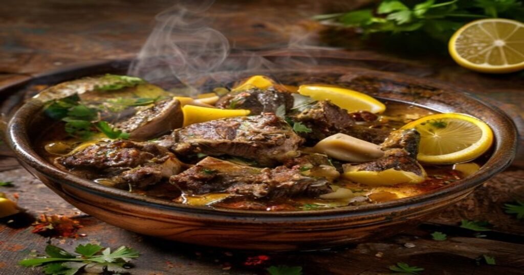 Vegetable tagine with gigantes beans & preserved lemon