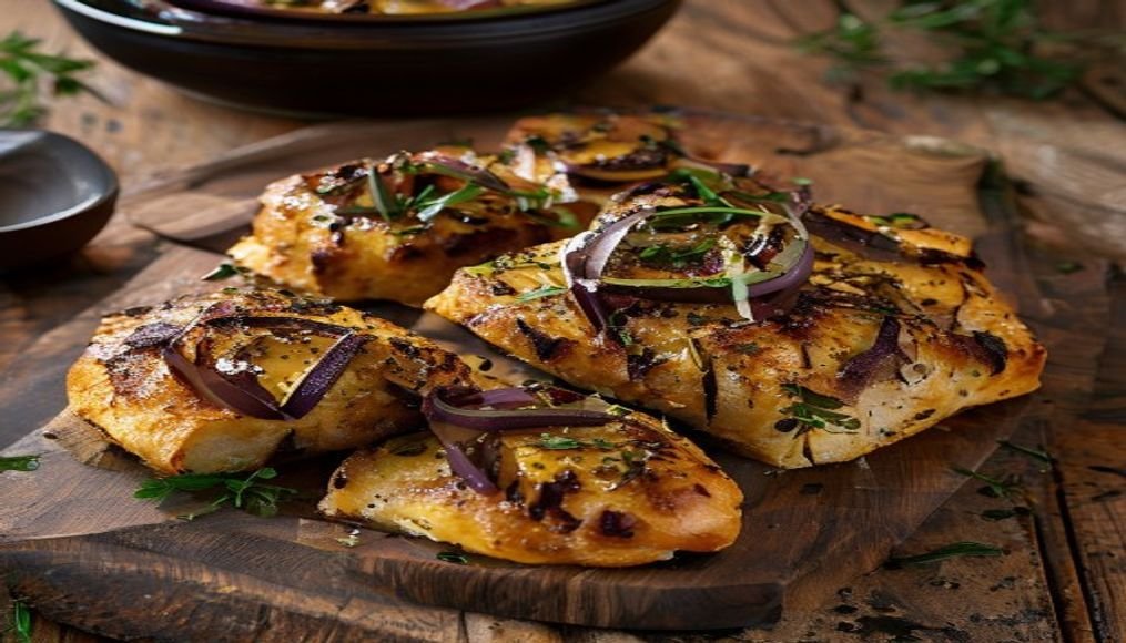Zaalouk Focaccia: Moroccan eggplant dip twist on Italian focaccia