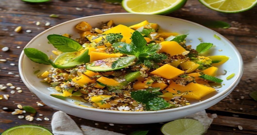 Zesty Mango-Lime Quinoa Salad with Fresh Mint