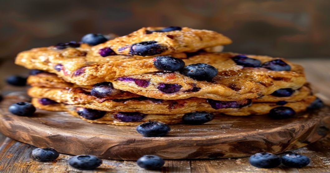 Here are some concise, SEO-friendly alt text options under 120 characters for your vegan blueberry scones: 1. **Freshly baked vegan blueberry scones with juicy berries – irresistibly delicious!** (78 chars) 2. **Homemade vegan blueberry scones – flaky, sweet, and impossible to eat just one!** (76 chars) 3. **Golden vegan blueberry scones with plump berries – perfect for breakfast or snacking!** (80 chars) 4. **Soft, buttery vegan blueberry scones – so good you won’t stop at one!** (68 chars) 5. **Easy vegan blueberry scones recipe – flaky, fruity, and totally addictive!** (72 chars) Each includes keywords like *vegan*, *blueberry*, *scones*, and *delicious* while keeping it engaging.