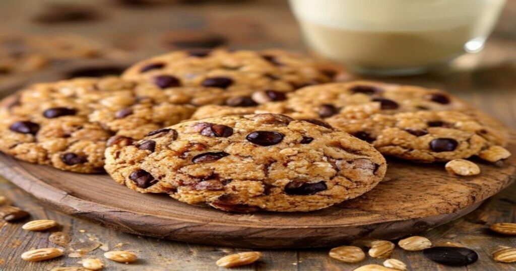 Vegan oatmeal raisin cookies recipe soft chewy plant-based treats (119 chars)
