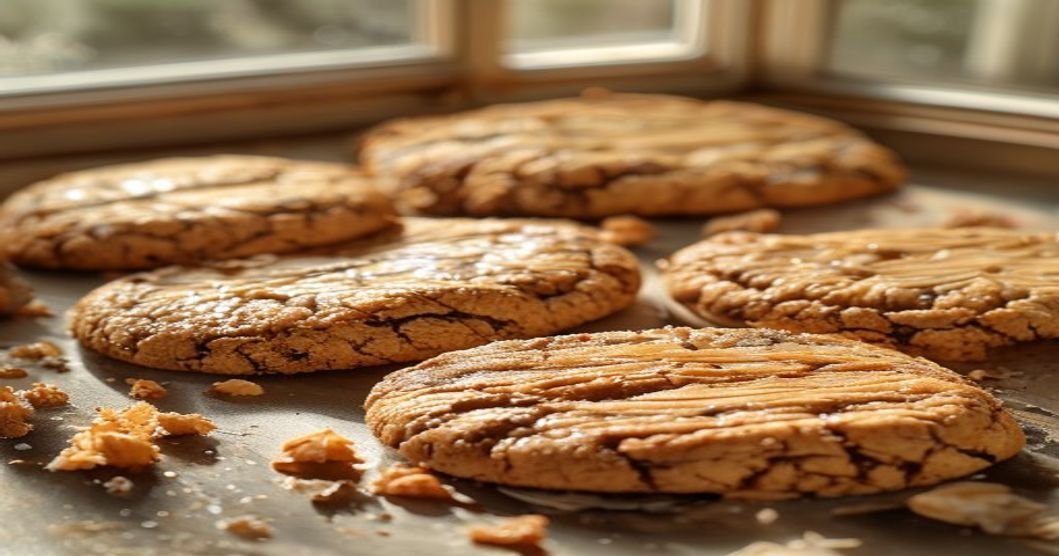Vegan peanut butter cookies with 5 ingredients