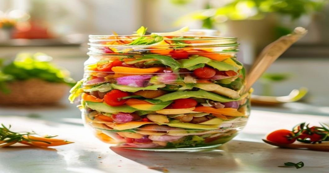 Here are some concise and SEO-friendly alt text options under 120 characters: 1. **Vegan mason jar salad recipe – fresh, easy, and no more sad salads!** (68 chars) 2. **Colorful vegan mason jar salad with healthy ingredients – quick & delicious!** (72 chars) 3. **Stop buying sad salads! Try this easy vegan mason jar recipe today.** (70 chars) 4. **Meal-prep vegan mason jar salad – vibrant, tasty, and waste-free!** (65 chars) 5. **Fresh vegan salad in a jar – no more wilted greens, just flavor!** (62 chars)