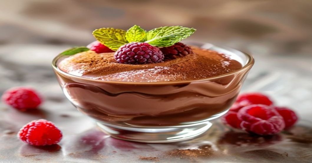 Here are some concise and SEO-friendly alt text options under 120 characters for your vegan chocolate mousse: 1. **Creamy vegan chocolate mousse with a secret ingredient in a glass dish** 2. **Rich, dairy-free chocolate mousse—vegan dessert with a hidden twist** 3. **Silky vegan chocolate mousse recipe with a surprising secret ingredient** 4. **Decadent plant-based chocolate mousse—easy vegan dessert idea** 5. **Smooth vegan mousse made with chocolate and a secret plant-based ingredient** Each keeps it descriptive, keyword-rich, and under the limit.