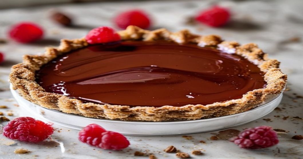 No-Bake Vegan Chocolate Tart – rich, creamy, and easy to make. Perfect for dessert lovers!