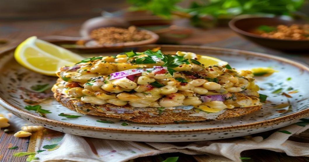 Chickpea salad sandwich, vegan, no-cook, easy recipe
