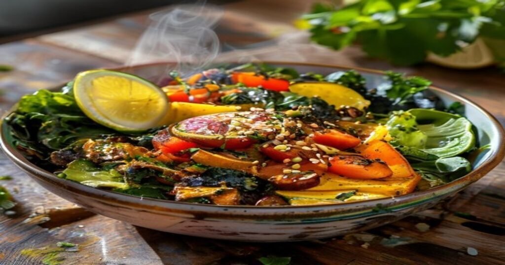 Here are some concise and SEO-friendly alt text options under 120 characters for your vegan savory breakfast bowl: 1. **Vegan savory breakfast bowl with tofu, avocado, greens, and tahini dressing** 2. **Best plant-based breakfast bowl: roasted veggies, chickpeas, and creamy sauce** 3. **Nutritious vegan breakfast bowl with protein-packed tofu and fresh herbs** 4. **Easy vegan savory bowl: quinoa, roasted sweet potatoes, and tahini drizzle** 5. **Delicious high-protein vegan breakfast bowl with crispy tofu and greens** 6. **Savory vegan breakfast bowl recipe with avocado, chickpeas, and spices** 7. **Quick vegan breakfast bowl: roasted veggies, hummus, and fresh microgreens** 8. **Hearty vegan breakfast bowl with turmeric tofu and creamy cashew sauce** Each option includes keywords like *vegan, breakfast bowl,* and key ingredients while staying under 120 characters.