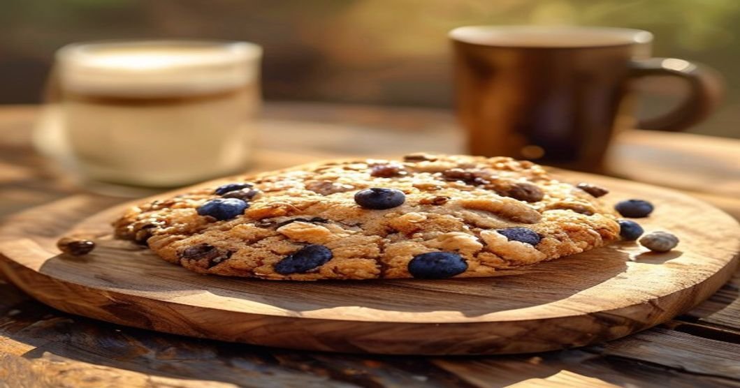 Vegan breakfast cookie perfect for on-the-go mornings