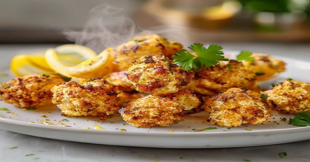 15-Minute Vegan Lemon Pepper Cauliflower Bites