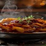 Braised cabbage with black currant sauce