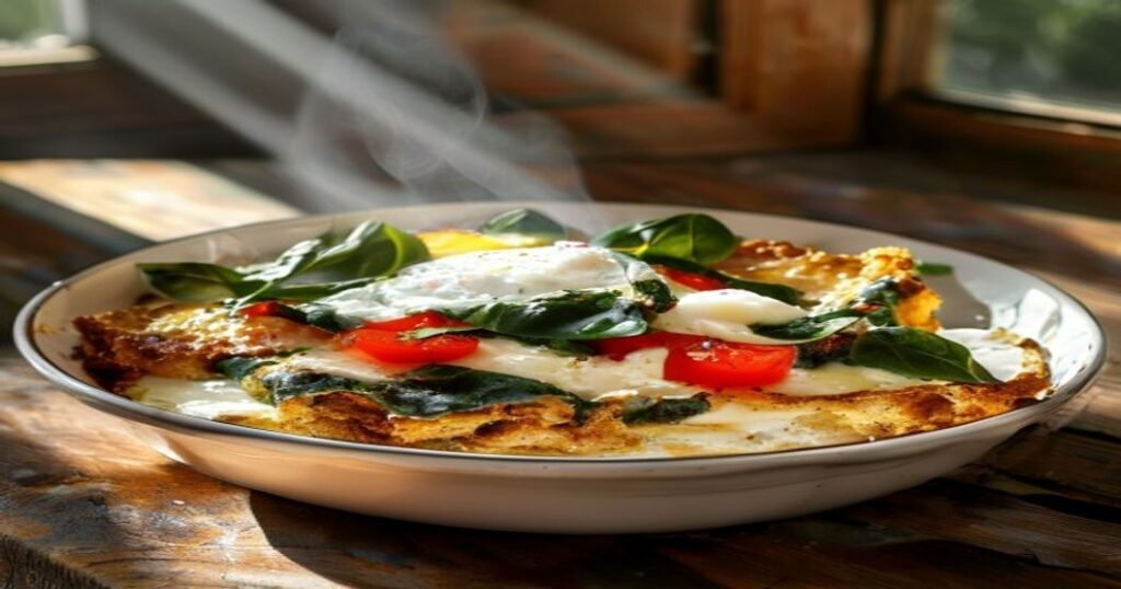 High-protein breakfast bake with cottage cheese & egg whites