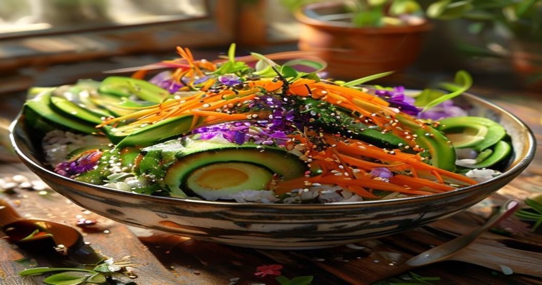 Vegan sushi bowl recipe without rolling hassle