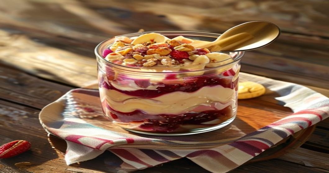 Vegan peanut butter & jelly overnight oats—creamy, fruity, and ready in minutes!