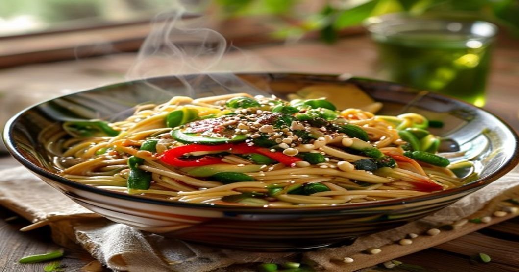My favorite quick vegan soba noodle lunch in 15 mins