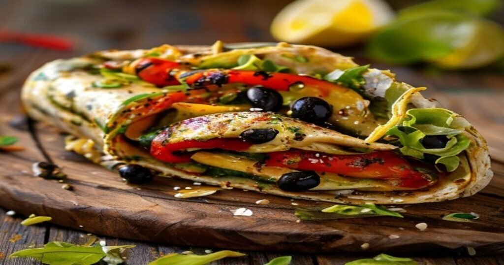 My Go-To 10-Min Vegan Mediterranean Wrap