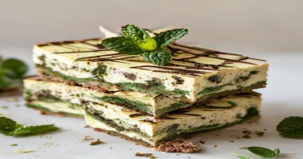 No-Bake Vegan Matcha Cheesecake Bars – creamy, matcha-infused dessert with a nutty crust