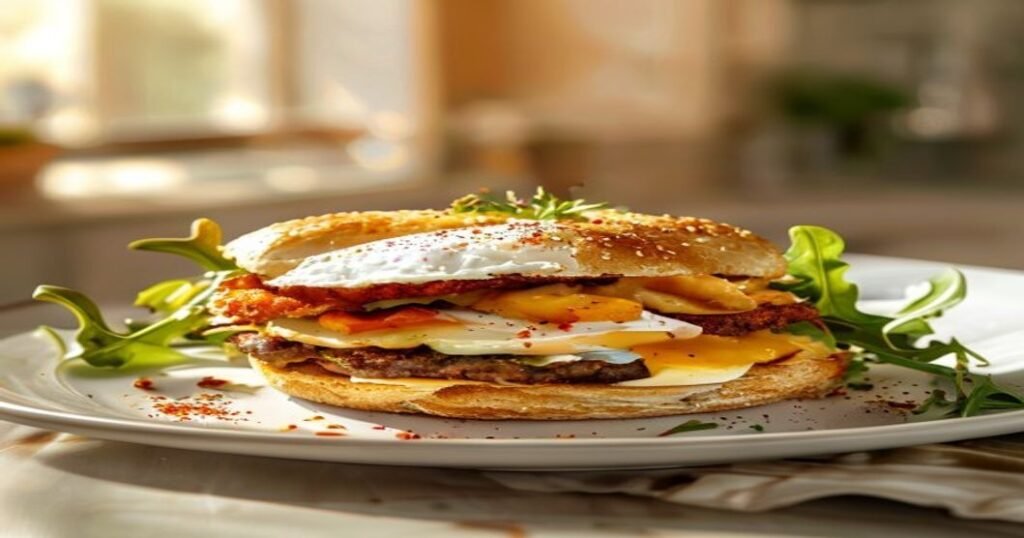 Vegan breakfast sandwich ready in 10 mins—quick, easy & delicious daily favorite.