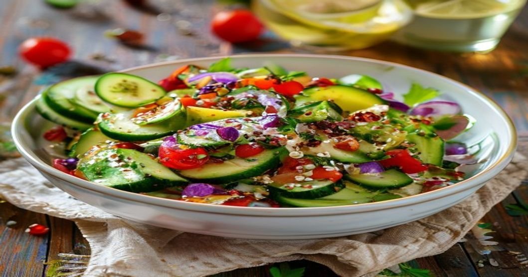 Clean Out the Pantry Vegan Quinoa Salad recipe