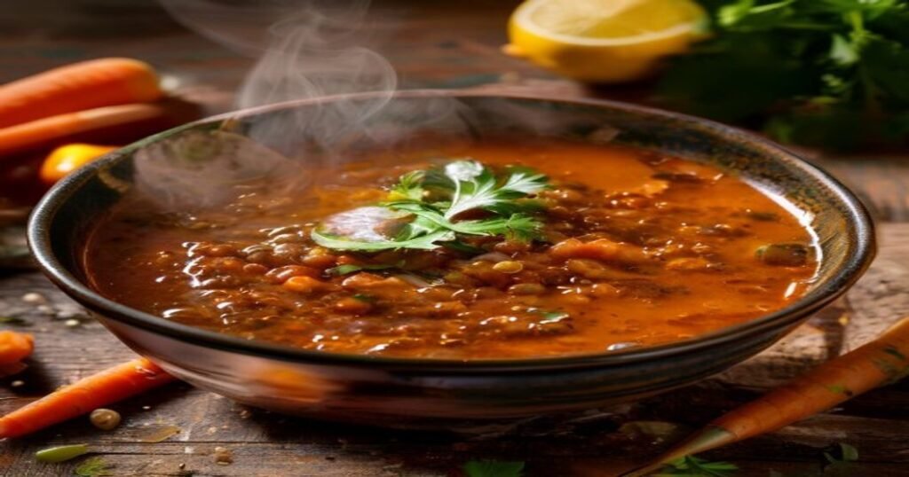 Vegan lentil soup quick weeknight favorite