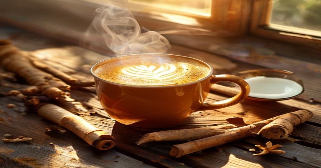 Golden milk lattes—creamy, plant-based, and energizing morning ritual